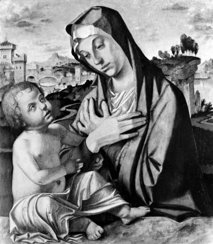 Bartolomeo Montagna-22-Madonna col Bambino - New York, The Metropolitan Museum of Art